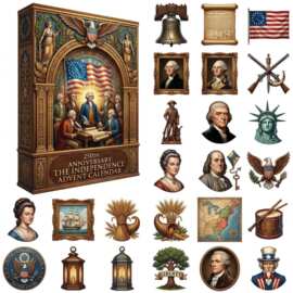 250周年独立日日历250th Anniversary Independence Day Calendar