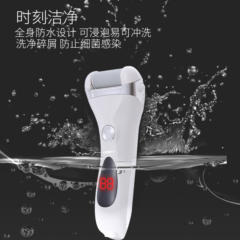 Electric Foot File Charger with Digital Display, Automatic Dead Skin Removal, Callus Shaver, Pedicure Machine, Foot Shaver, Import and Export