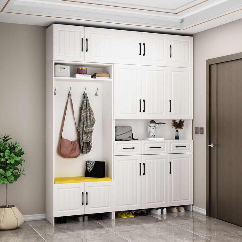 European-Style Shoe Cabinet for Home Entrance, Large-Capacity Entrance Cabinet, Living Room Entry Shoe Cabinet, Integrated Door Hall Cabinet, Multi-Functional