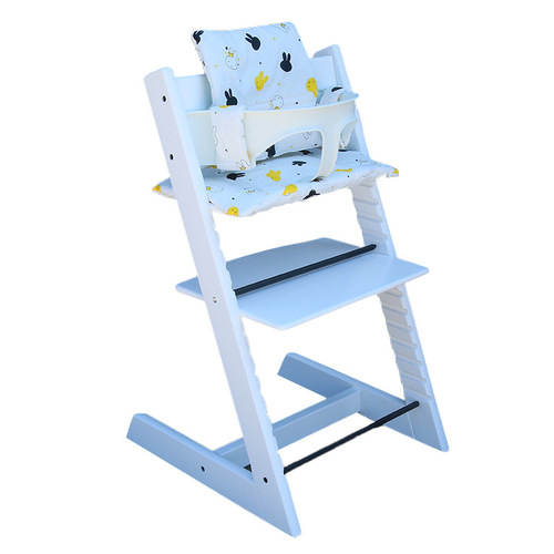 Kids growth chair cushion, baby dining chair cushion, waterproof and diaper-proof pure cotton cushion, seat cushion for baby chair, baby chair accessories
