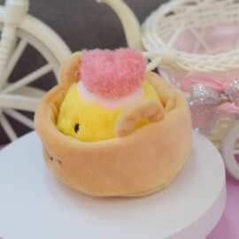 广东美食早茶点心蒸笼烧卖公仔挂件毛绒玩具玩偶皮壳半成品批发je