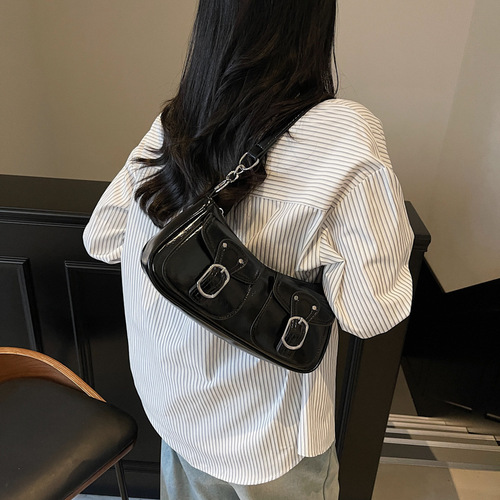 French casual fashion high-end underarm bag for women 2025 small bag versatile trendy shoulder bag