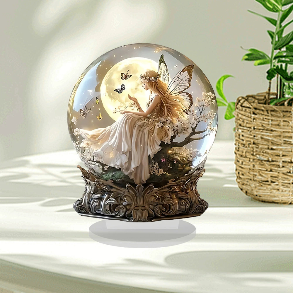 2D acrílico marca de manzana hogar sala de estar decoración de escritorio decoración de Navidad temática de Pascua