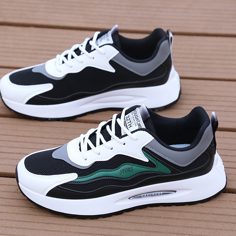 Zapatos de hombre, zapatos deportivos de otoño desodorantes y transpirables, zapatos de papá de todo fósforo, zapatos de red para estudiantes masculinos, zapatos para correr, zapatos casuales para hombres