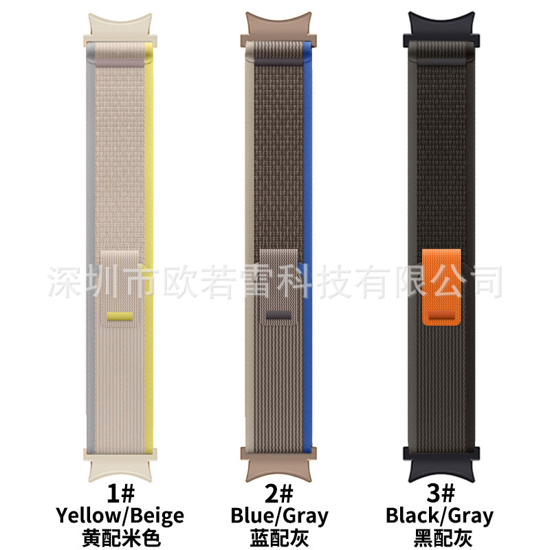 适用三星galaxy watch5/4野径回环20/22mm Fitbit versa3/4手表带