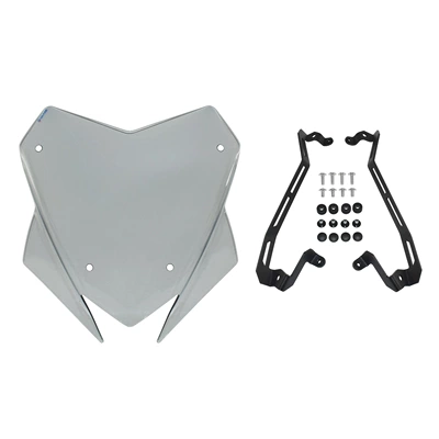 Suitable for Ducati Multistrada V4 S 21-25 Modified Motorcycle Front Windshield (Motorcycle front windshield) - smoke-gray
