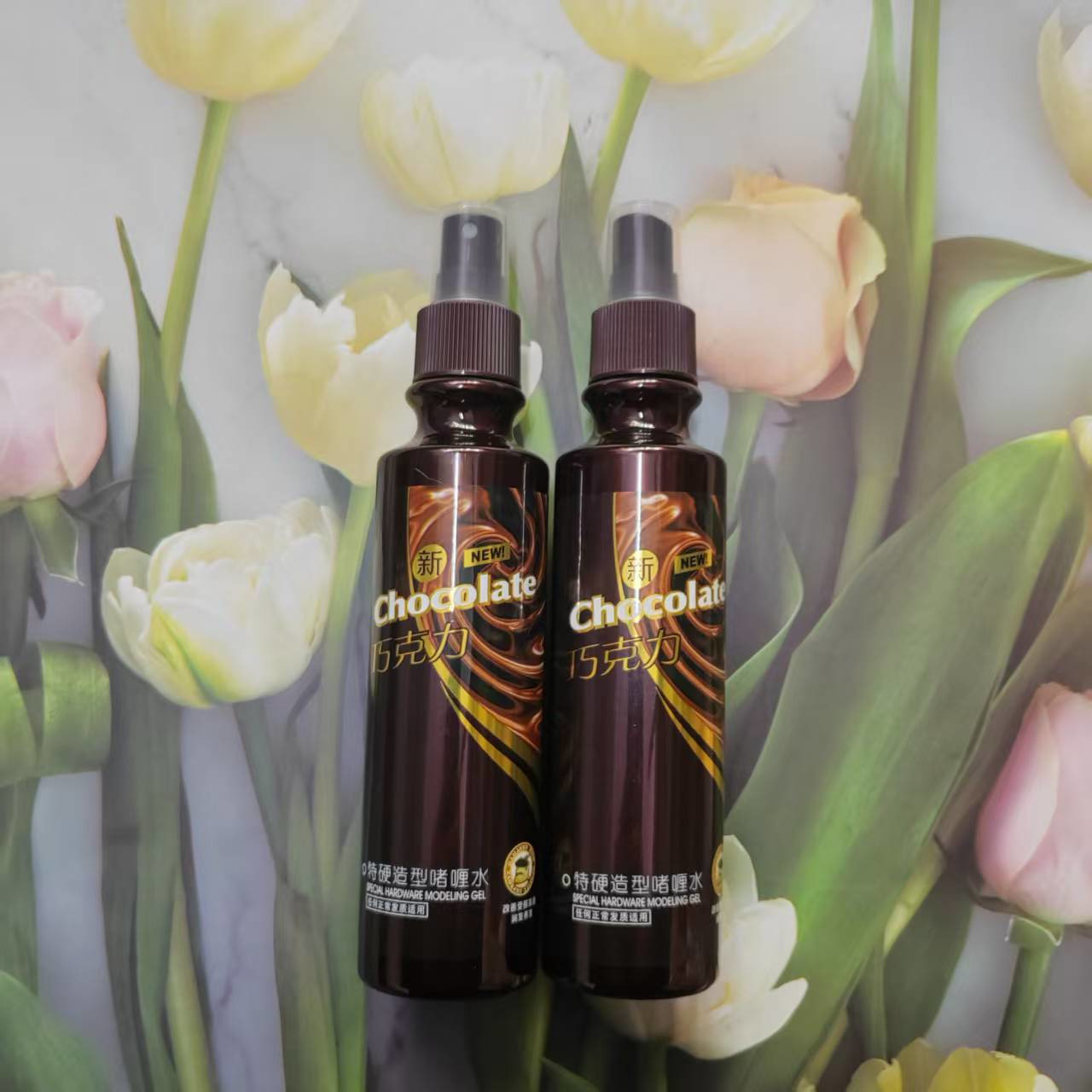 蓉萊雅巧克力特硬造型啫喱水200ml 持久定型舒爽香氛保濕滋潤