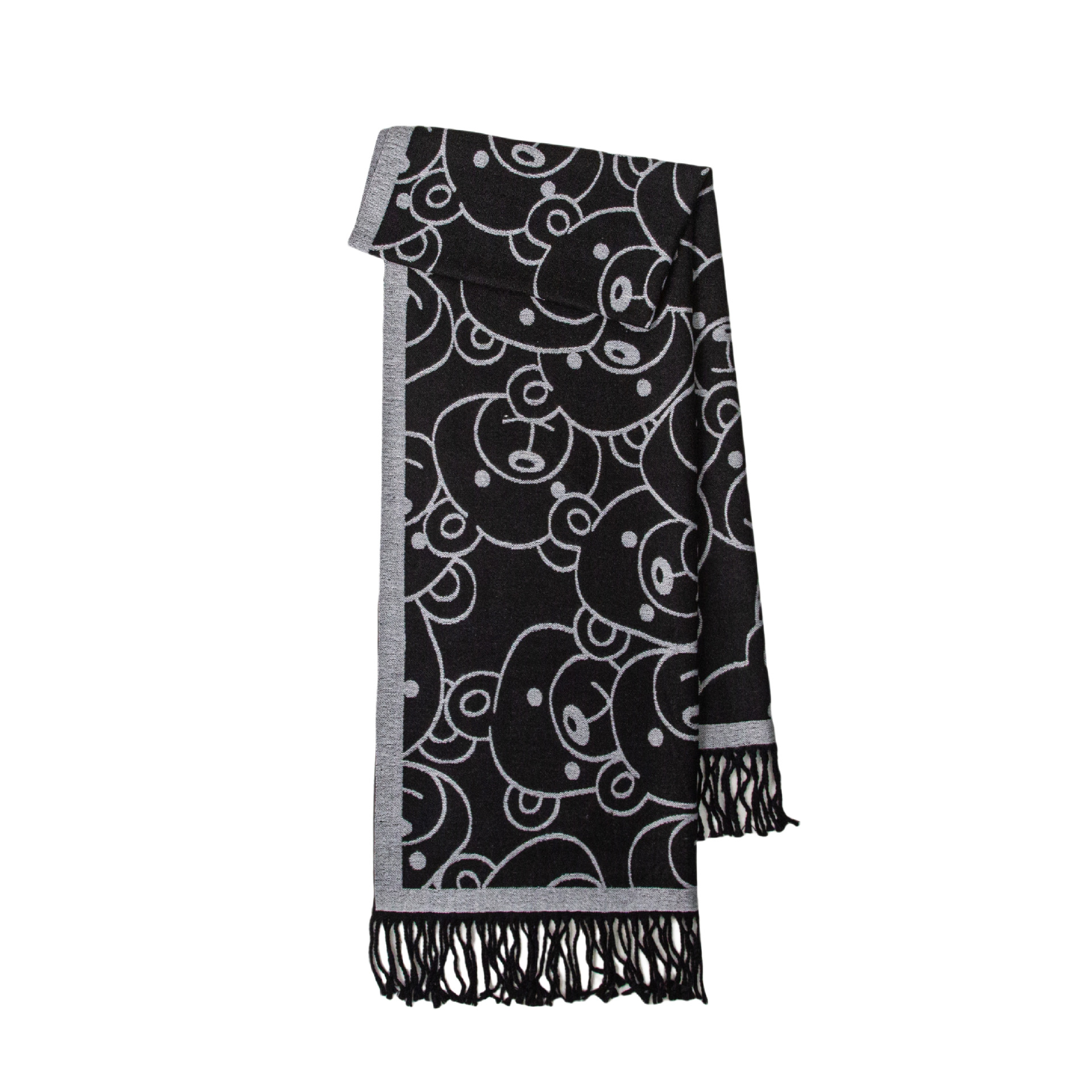 2025 nuevo bufandas de lana de Meirad mujeres otoño invierno estilo coreano de malla universal chaleco pareja buñuelo hombre caliente