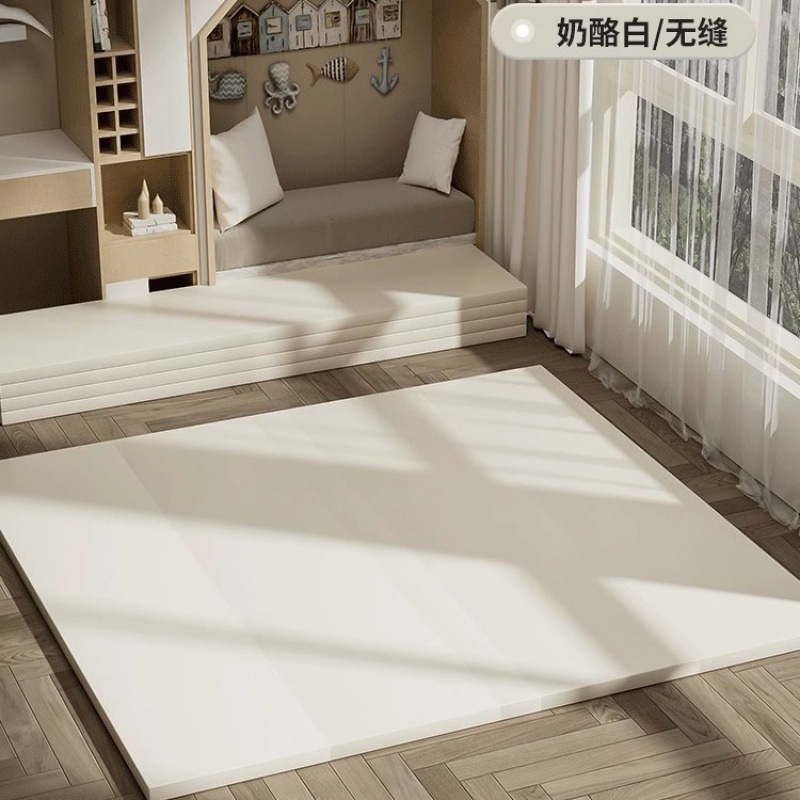 Alfombra para gateo de bebé XPE PU, plegable, de gran tamaño, acolchada, juguetes infantiles seguros y ecológicos
