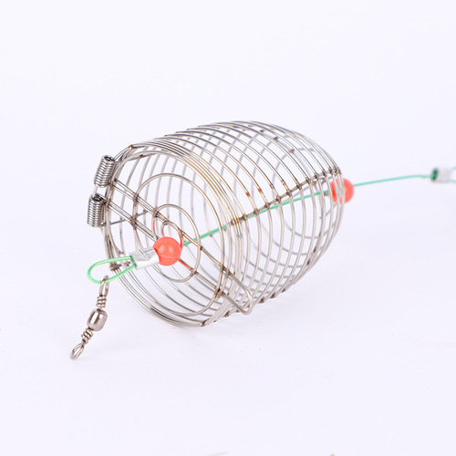 Stainless steel bait dropper lure feeder fishing casting feeder fishing tackle accessories fishing gear