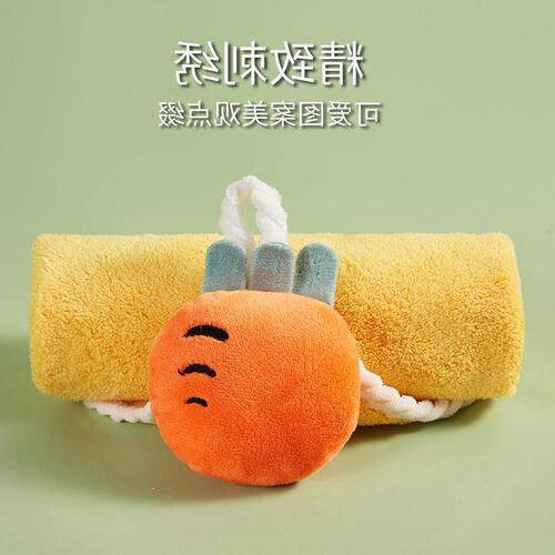 Coral velvet handkerchief can be hung in the kitchen and bathroom, wiping hands towel, cute quick-drying and water-absorbent handkerchief, wholesale