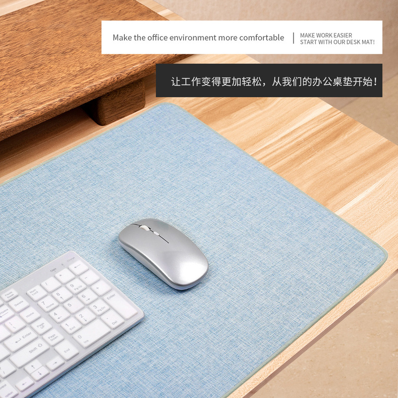 綿麻マウスパッド特大オフィスデスクトップノートパソコンキーボードライティングデスクパッド大型卸売カスタム|undefined
