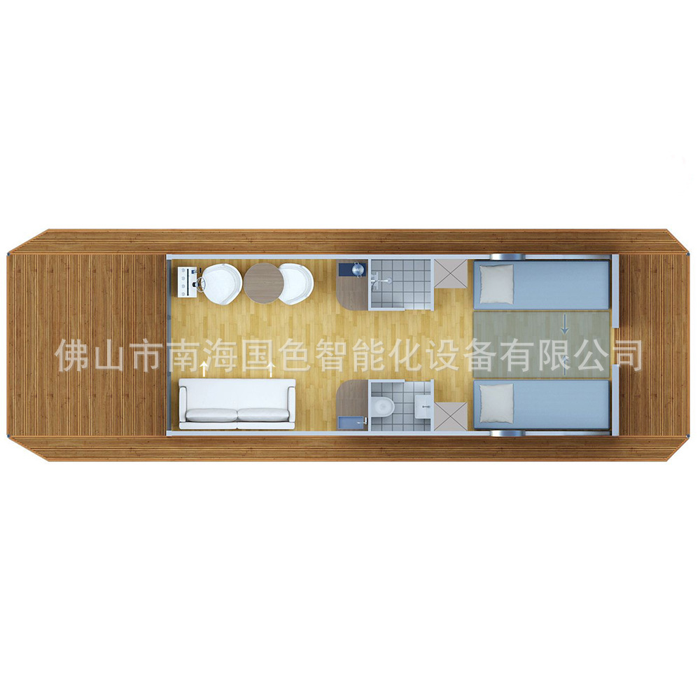 Casa de vacaciones escénica Contenedor de casa de chapa de aluminio Estructura totalmente de aluminio Villa de mar Cápsula espacial B & B Casa de huéspedes