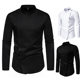 2024 autumn and winter new foreign trade European size Amazon men's restaurant chef uniform stand collar long sleeve shirt overalls