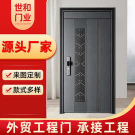 工厂防盗门 家用安全门指纹锁入户门 进户门单门工程子母门批发