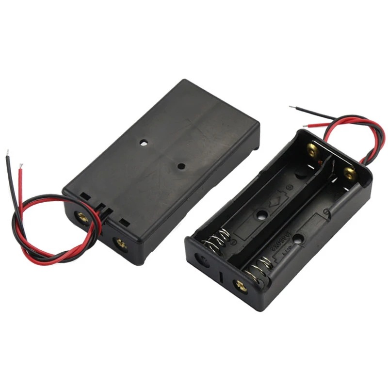 双节18650电池盒3.7V锂电池串联18650电池盒2节 3.7V输出 两节