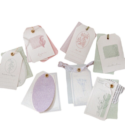 Momo boxed material paper notes, Forest of All Things series, 6 types of retro notebook message and note base papers