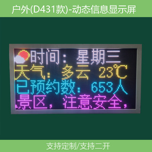 Temperature and humidity MP2.5 value monitoring LED display environment real-time monitoring dynamic information reading LED screen