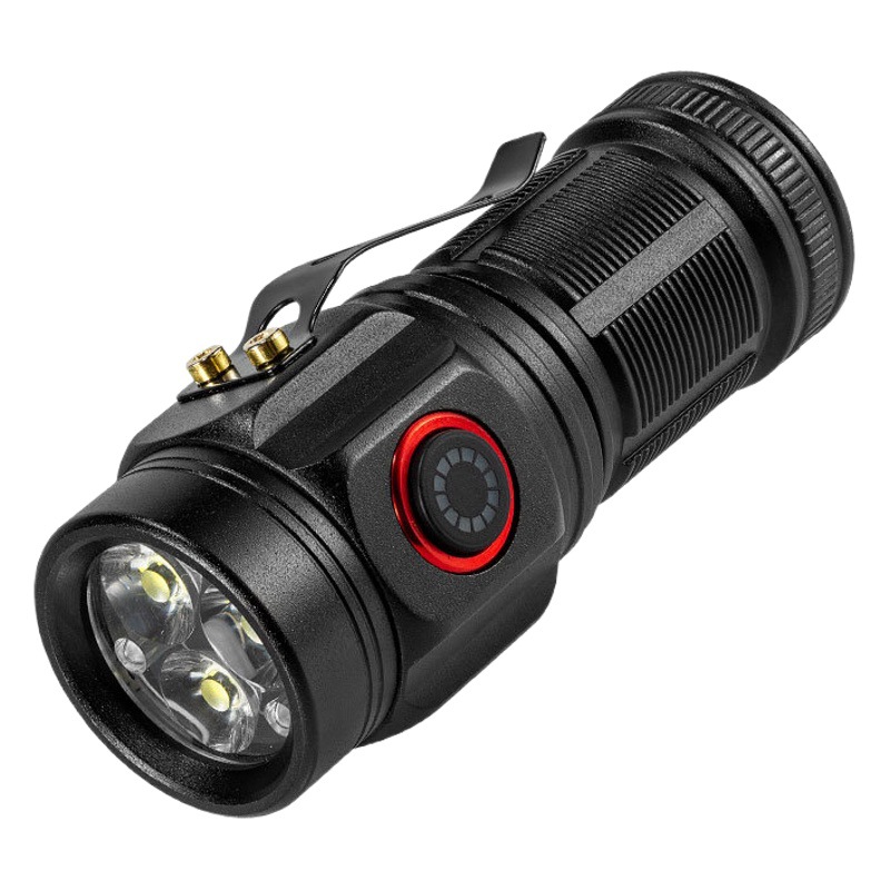 Cruz-frontera al aire libre mini linterna portátil sostenedor de la pluma de diseño ligero camping aventura brújula deportes linterna