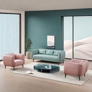 Retro Accessible Luxury Sofa Customized Living Room Home Small Apartment Mid-Antique Style Sofa Black Italian Normcore Leather Sofa