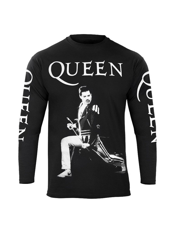 Queen Heavy Metal Rock European and American Trendy Brand Retro Street Autum Men's Outerwear Long-Sleeved T-Shirt