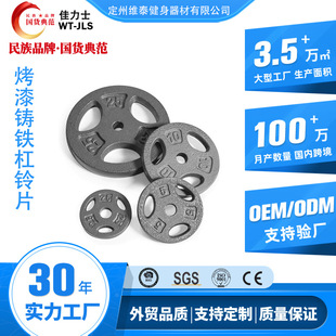 Cris Commercial Home Fitness Equipment Three-Hole Paint Barbell Piece Small Hole Fitness Weightlifting Counterweight Piece