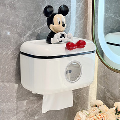 トイレの新しい高颜値は穴を開けないで、家庭用のかわいい巻き紙箱トイレの壁掛けティッシュ箱を引き出します