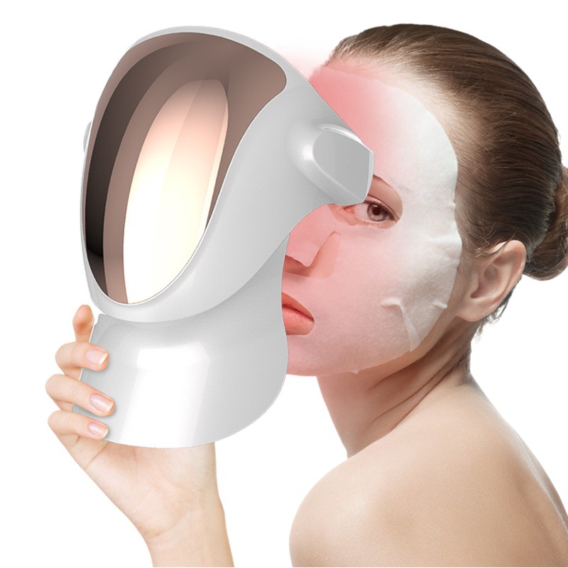 Nuevo hogar máscara de belleza fotón rejuvenecimiento de la piel instrumento espectrómetro recargable máscara visual instrumento salón de belleza instrumento de belleza