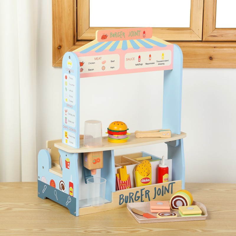 CPC niños de madera imitación de verduras y frutas helados tienda de helados juguetes interactivos padres-hijos al por mayor