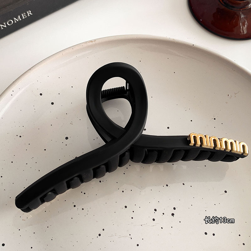 Clip de pelo de gran tamaño esmerilado simple Cabeza trasera updo horquilla de alto grado tiburón clip horquilla tocado al por mayor