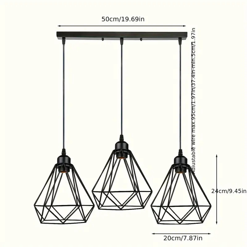 Proveedores transfronterizos al por mayor tres cabezas retro industrial lámparas de restaurante lámparas de pasillo lámparas de candelabros pequeños hoteles residenciales Zhongshan