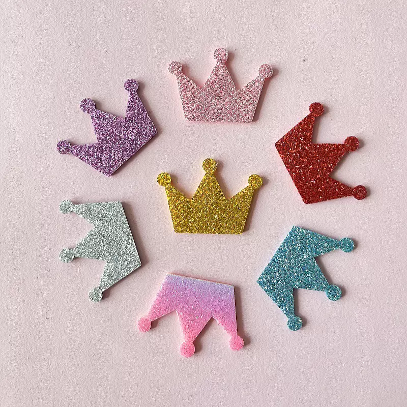 厂家现货批发新款diy时尚皇冠 发饰服饰包包金粉饰品配件辅料