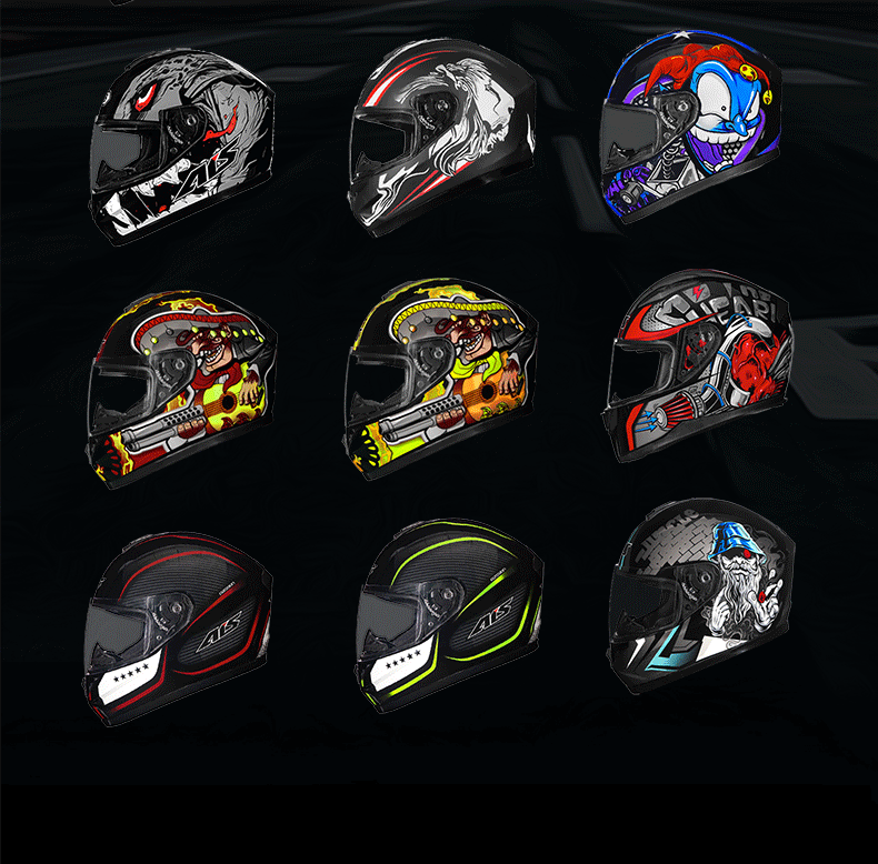 Aishi Men's and Women's Motorcycle Helmets with Personalized Horns, Full-Face Helmets for Motorcycles, Suitable for All Seasons, Summer Electric Safety Helmets, Gray, 3C Certified