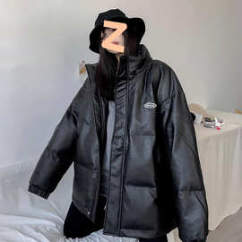 皮衣棉服女潮新款宽松韩版冬季大码面包服棉衣外套