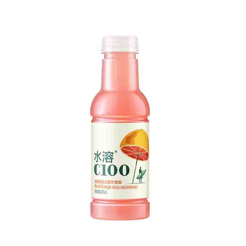 农夫山泉水溶C100柠檬青皮西柚血橙味445ml果味素 维生饮料整箱装|undefined