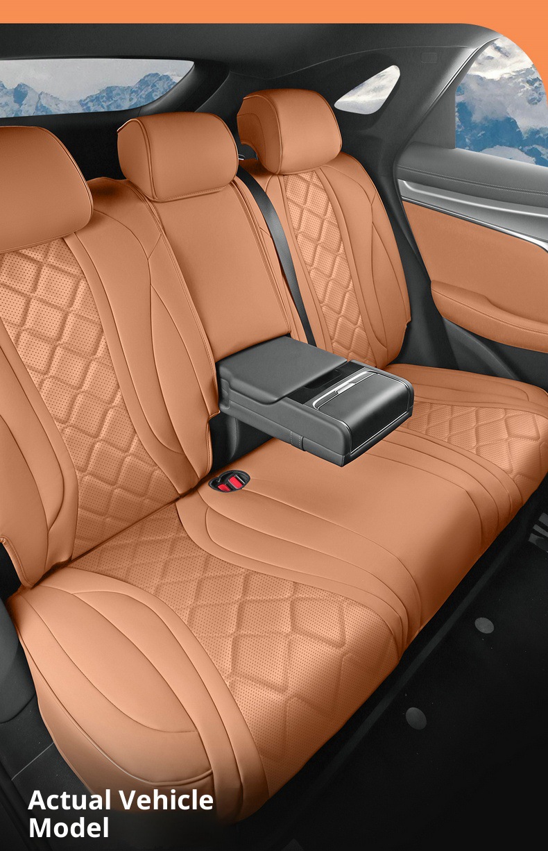 New Model Special Car Hiace 07Ev Nappa Leather Four-Season Left-Hand Drive Overseas Right-Hand Drive Seat Cover Cross-Border Full-Cover Car Seat Cushion