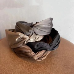 Absolutely amazing! Korean retro-style elegant twisted ribbon headband with wide edge satin hair tie hair clip for women