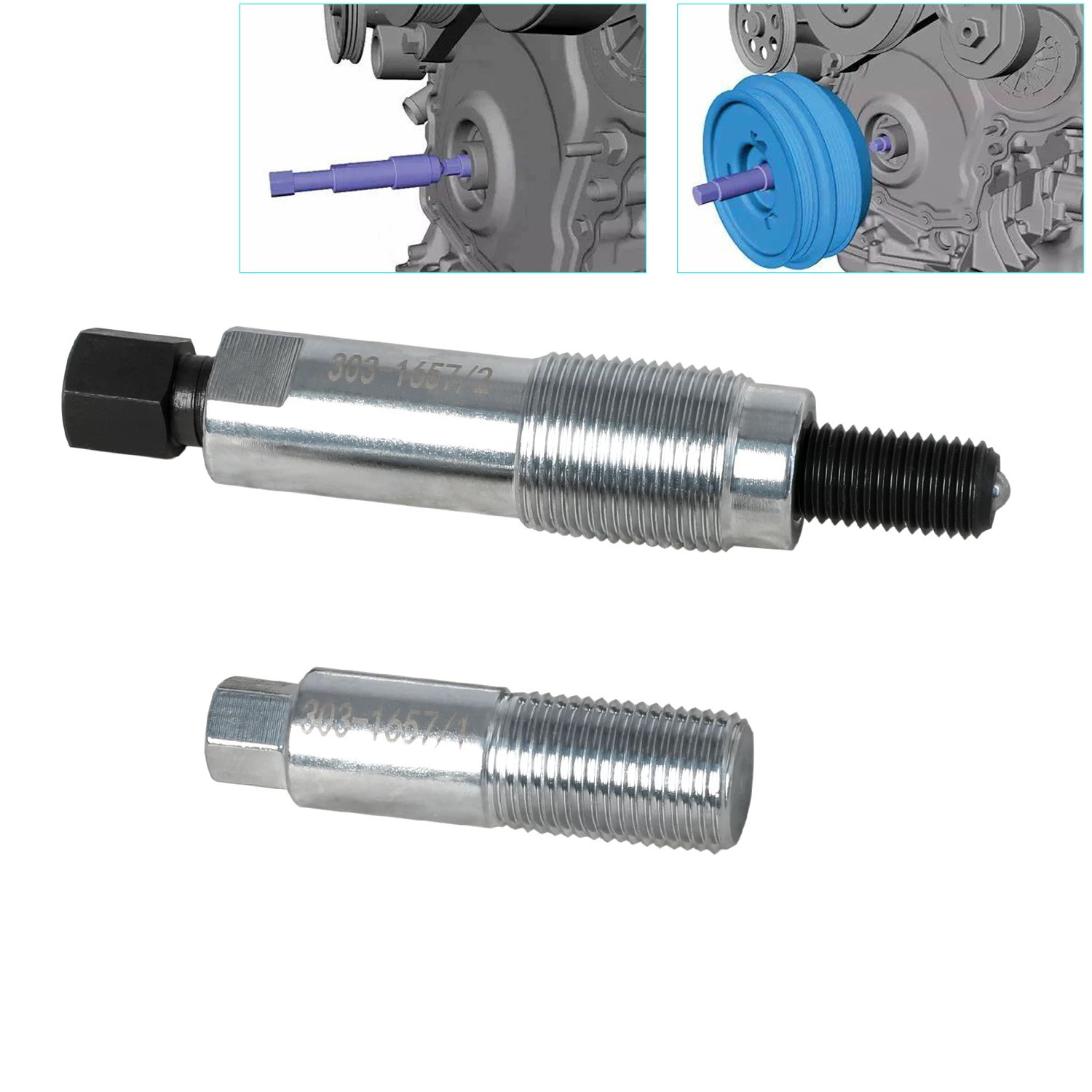 适用于Ranger2.0TDCi 覆盖减振器曲轴皮带轮拆卸工具303-1657