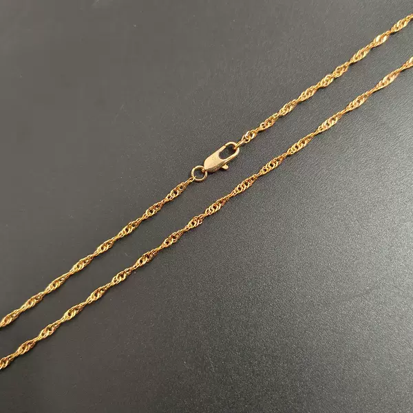 Cross-Border Hot Selling High-End Water Wave Chain Women's Clavicle Chain Fashionable Simple Metal Chain Gold-Plated Women's Necklace Wholesale