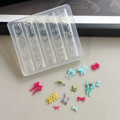 美甲蝴蝶结硅胶模具立体法式飘带蝴蝶结领结百搭实用美甲工具批发