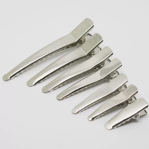 electroplated pointed nose clip diy hairpin material accessories pointed duck bill clip hairpin hairpin children's hairpin alligator clip