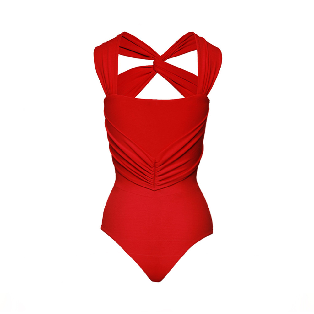 Women's Elegant Classic Style Solid Color 2 Pieces Set One Piece Swimwear display picture 7