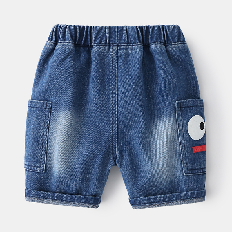 Children's fashion casual jeans five-poi