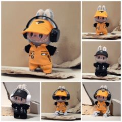 Dropshipping 衣服】挂件LABUBU公仔娃衣一二代盲盒拉布布F1队服