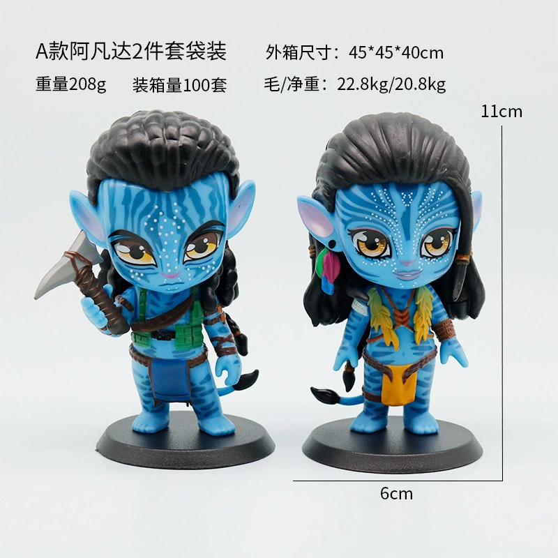 Фигурка (Beast Kingdom) Avatar 2 Jack и Netine, 2 шт., ПВХ, настольная декорация