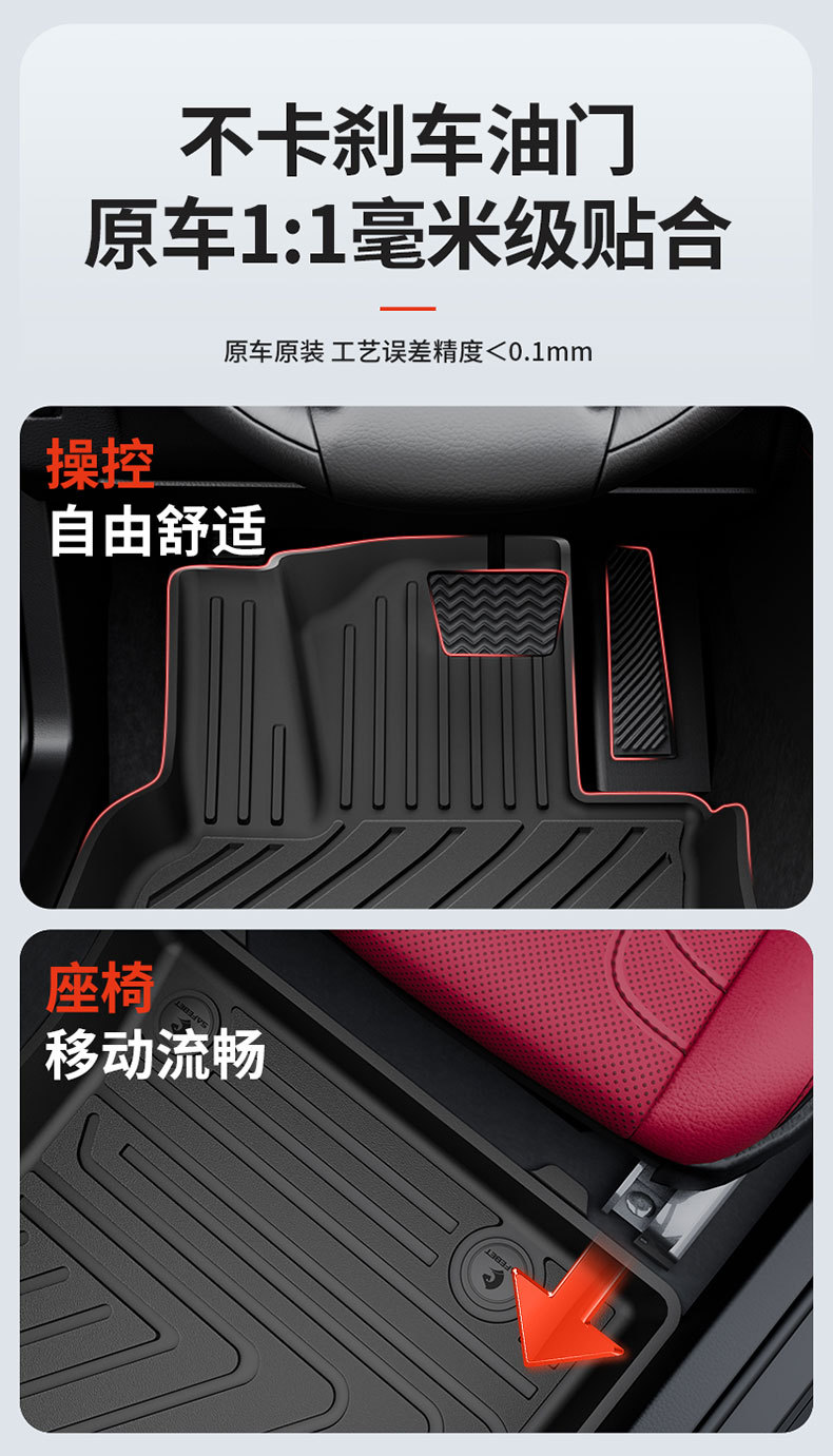Suitable for Lexus Es200 Es300H Rx300 Rx350H Special All-Weather Tpe Car Floor Mats