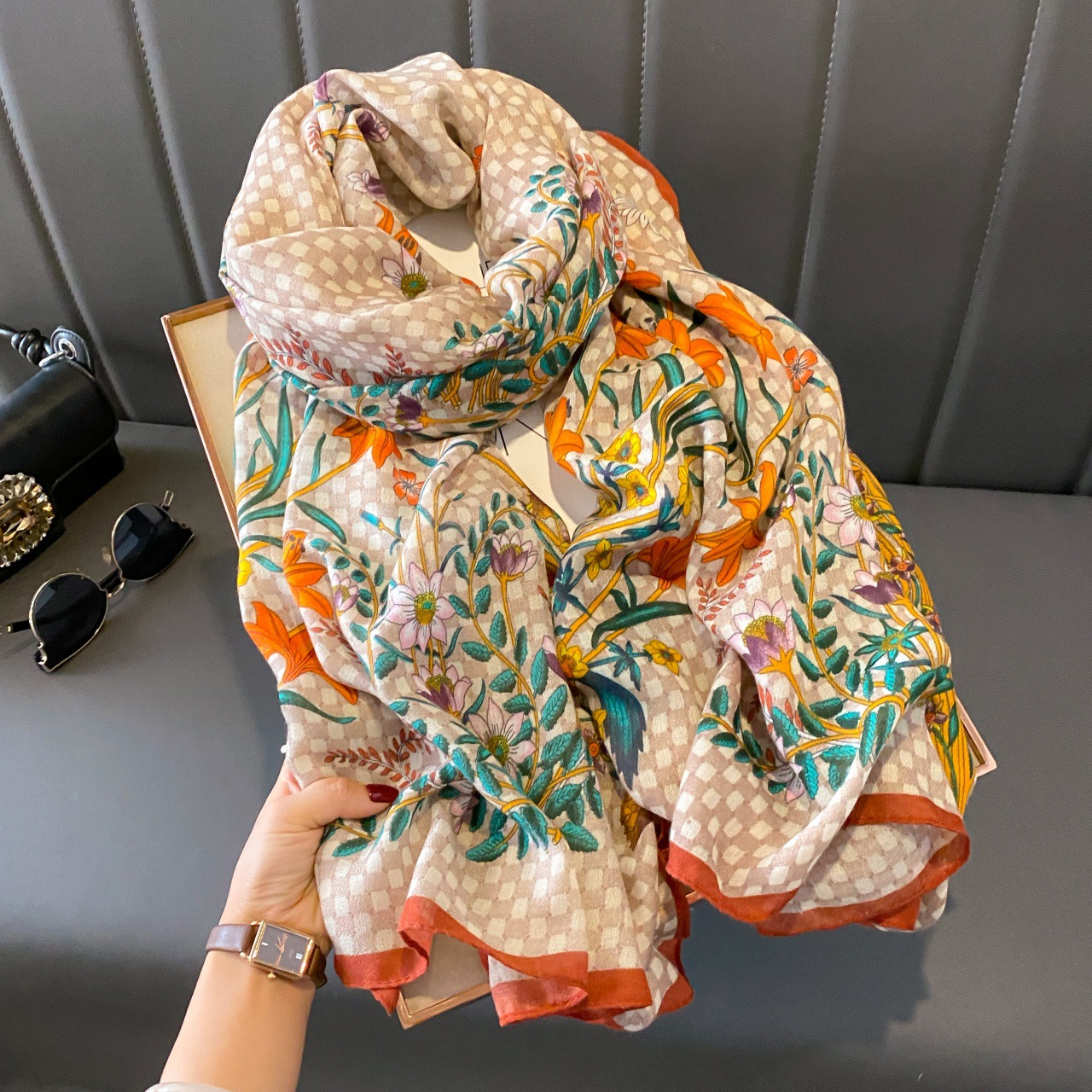 면과 린넨 스카프-11