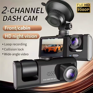 WiFi ön-arxa qeydli 1080P HD avtomobil kamerası, salon monitorinqi