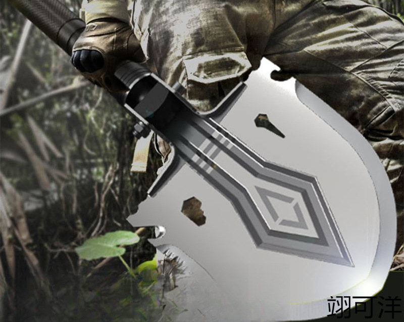 工兵铲铲子锰钢德国兵工铲军工铲多功能铁锹农用锰钢工兵锹小铁锹