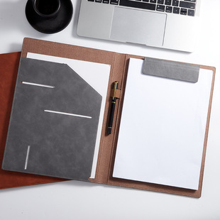 Wholesale A4 folder office bills storage business leather official documents sales manager folder contract signing this spot